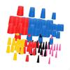 Silicone Tapered Plug Kit Assortment 1/16 inch to 5/8 High Temp Stoppers Hole Plugs for