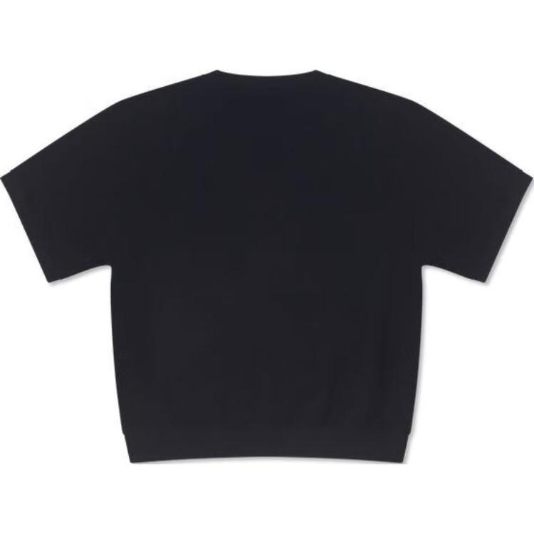 Converse Retro Chuck Crew T-shirt Asia Sizing 'Black' Men's 10026428-A01