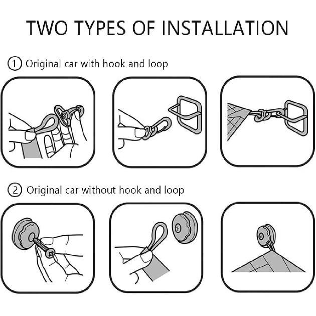 Car Rear Cargo Net With Good Elasticity&Tensile Strength Trunk Net Organizer For SUV Truck,Ideal Car Net Keeps Overlanding Accessories (L