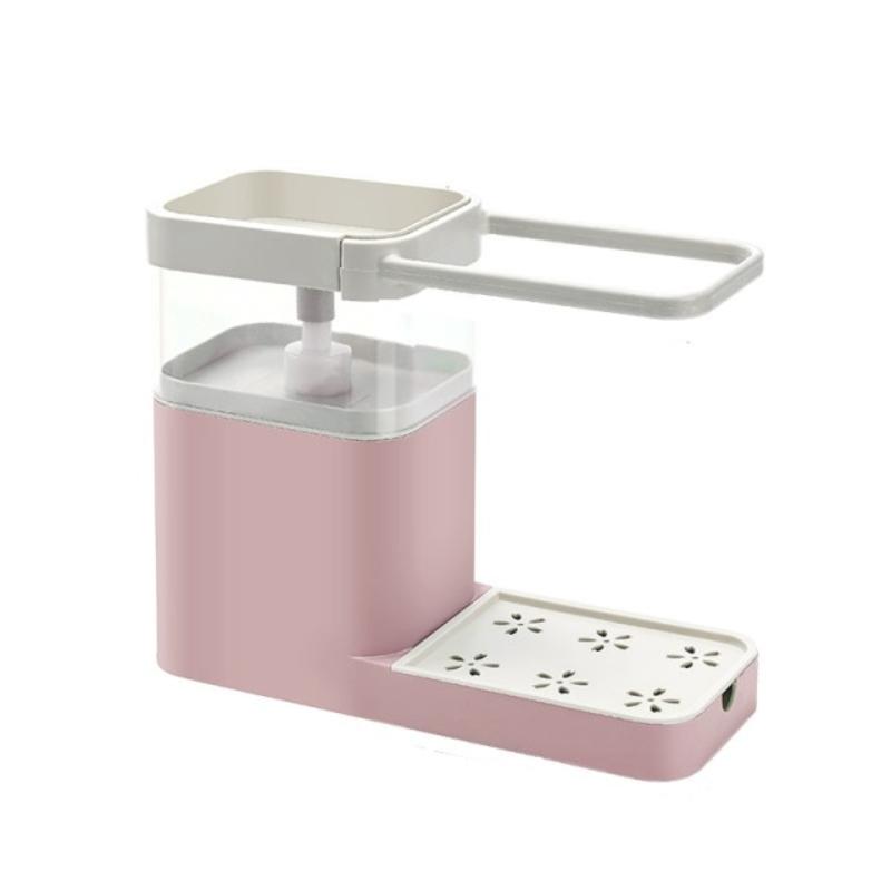 

Soap Pump Dispenser with Sponge Handle Cleaning Liquid Dispenser Instruction Container Dispenser Soap Press Organizer Kitchen Kitchen Cleaning Tool |