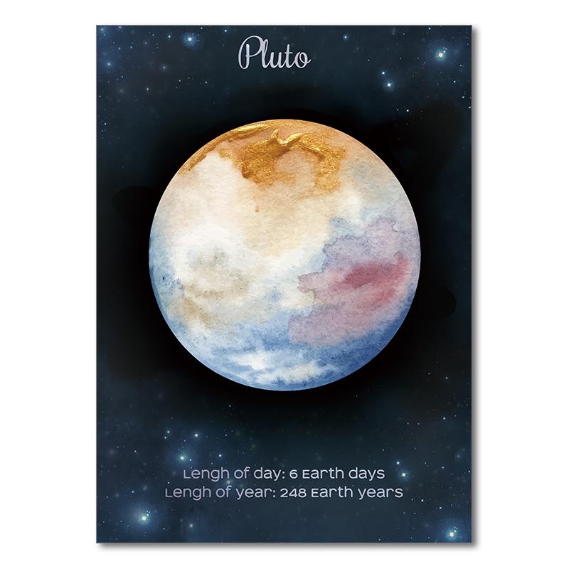 Kids Baby Nursery Room Decor Space Planet Art Print Canvas Painting Pictures for Wall Toile Decoration Murale Paintings Mural