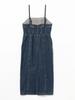 Ray Beams Women's Denim Tight Cami Dress, Blue 1