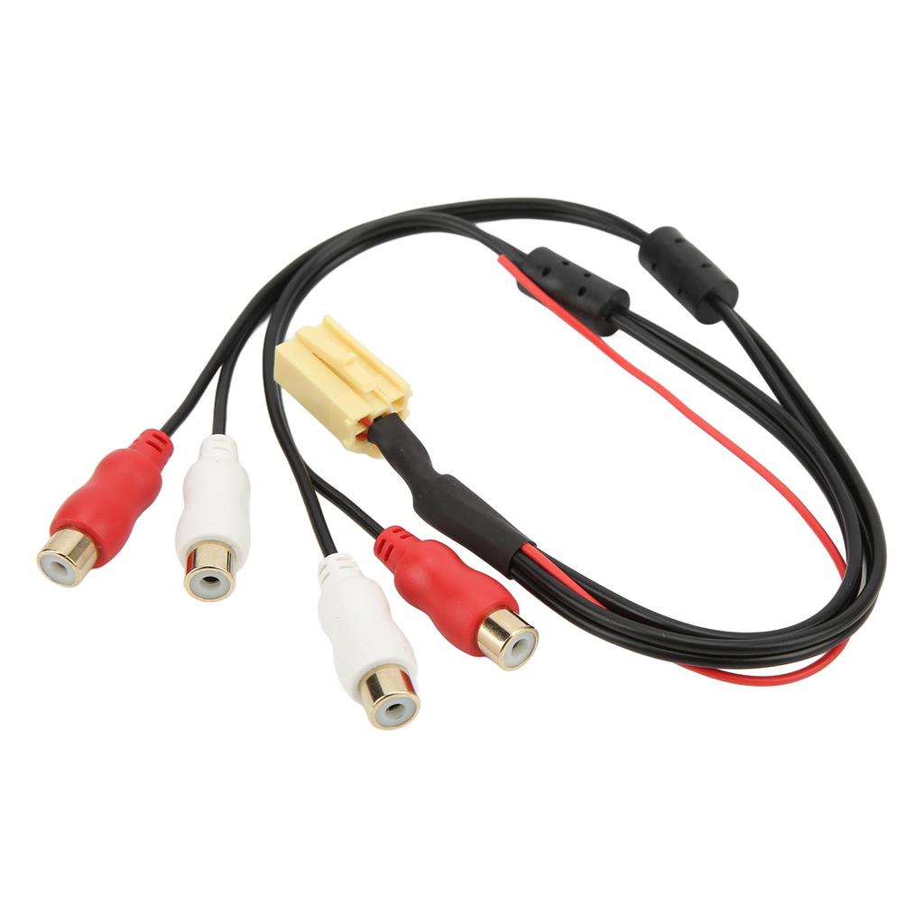 4RCA Cable MINI ISO 6Pin Audio Line Bluetooth Replacement for Seat