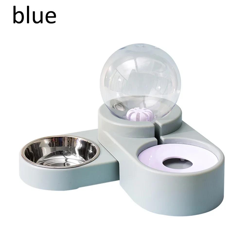 Automatic Feeder for Cat, Dog, Kitten - 1.8L Food and Water Container, Bubble Pet Bowls, Fountain Drinking, Pet Supplies