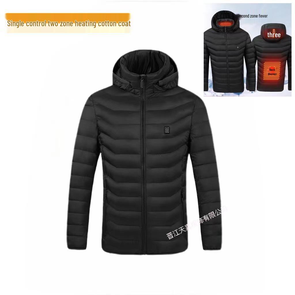 

Унисекс куртка с капюшоном с подогревом от USB для активного отдыха L