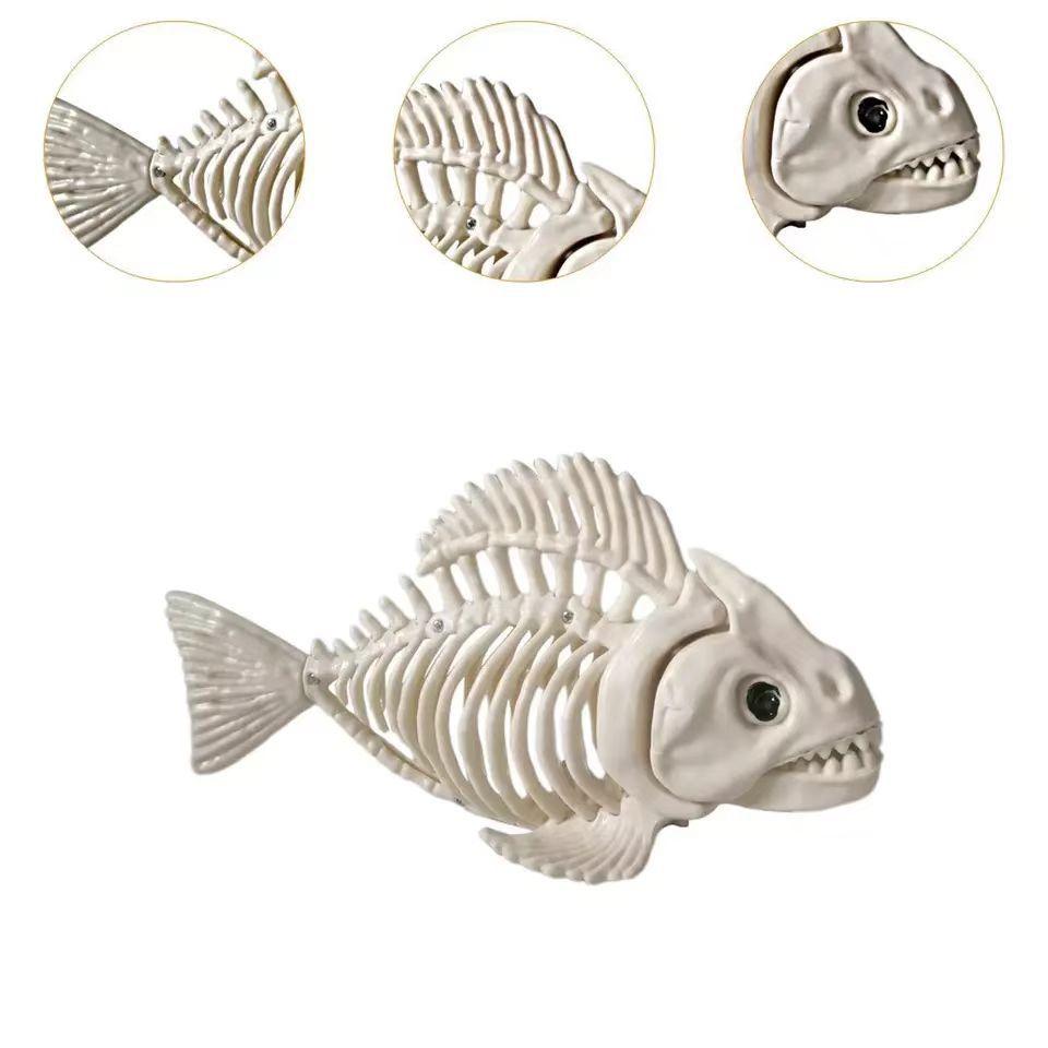 1pcs Halloween Skeleton Bat Animal Skeleton Decoration Holiday Scene Layout Props