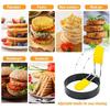 2/4Pcs Egg Rings Fried Egg Mold Metal Pancake Omelette Shaper Round Egg Cooker Mold Kitchen Gadgets Cooking Tools for Frying Egg