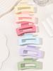6 Pcs Large Multicolored Rectangle Hair Claw Clips Strong Hold Claw Clips Accessories For Women Girls Thin Thick Hair Quality