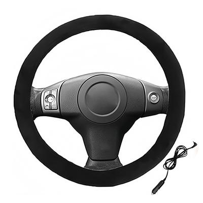 Capa de Volante Aquecida para Carro 12V Cobertura Protetora de Volante de Veículo Aquecida Segura para Dirigir em Clima Frio de Inverno