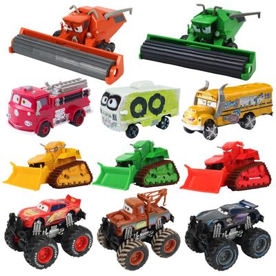 Legering  Pixar Cars Frank bulldozer Bigfoot McQueen Mater 1:55 Diecast Metalen Auto Model Speelgoed Voor Kind Verjaardagscadeau