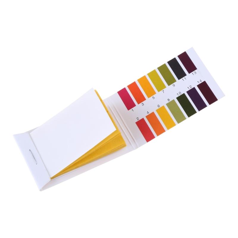 1 Pack 80 Strips Test Strips 1-14pH Test Litmus Paper for Water Soil Testing Alkaline Acid Indicator Testing Strips