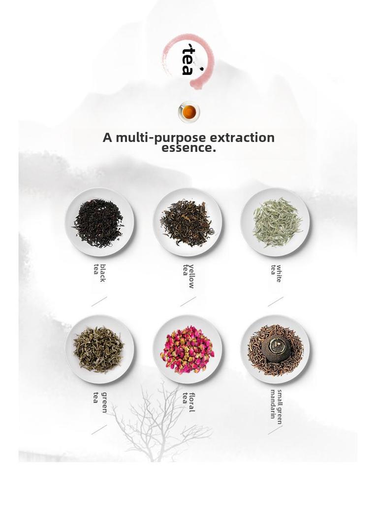 Automatischer Wasserkocher und Teedampfer mit Wärmespeicherung und multifunktionalem Glasdesign