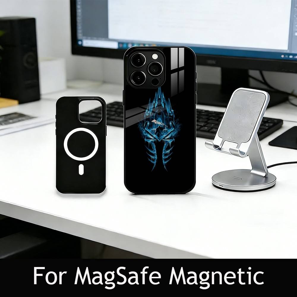W-Warcraft G-Game Phone Case For iPhone17,16,15,14,13,12,11 Plus,Pro Magnetic For Magsafe Wireless Charging
