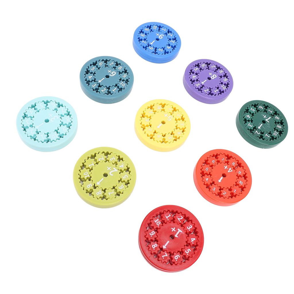 9pcs Math Fidget Toy Educational Interesting Interactive Addition Subtraction Fidget Toy for Math