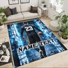1PC Custom Name "Electric Basketball Legend" Theme Floor Mat Ideal for Living Room, Game Rooms, Office, Bedroom,Floor Mat Playful Design