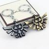 The Legend of Zeldas Pendant Keyring for Men Women Vintage Triforce Triangle Amulet Key Chain Cosplay Party Jewelry Gifts