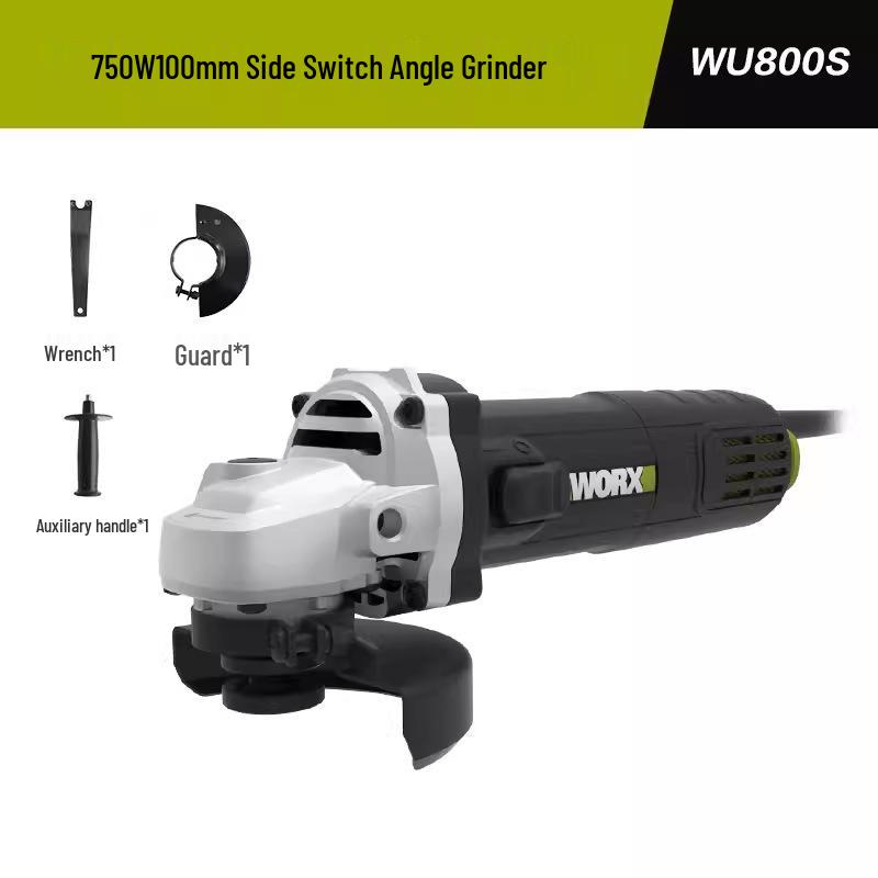 Wickes Angle Grinder Accessory Set: WU800X Head Shell, Carbon Brush, Gear Rotor, Stator, Switch Housing, Spindle.