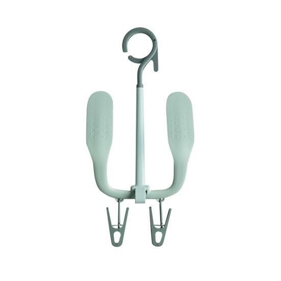 Rotating Double Hooks Windproof Anti-skid Household Shoe Drying Rack Hanger