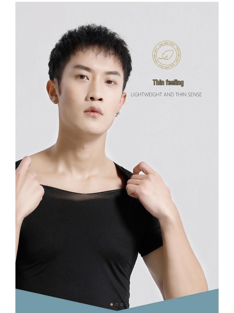 Men's Slim Fit Casual Short Sleeve Sports T-shirt for Spring/Summer