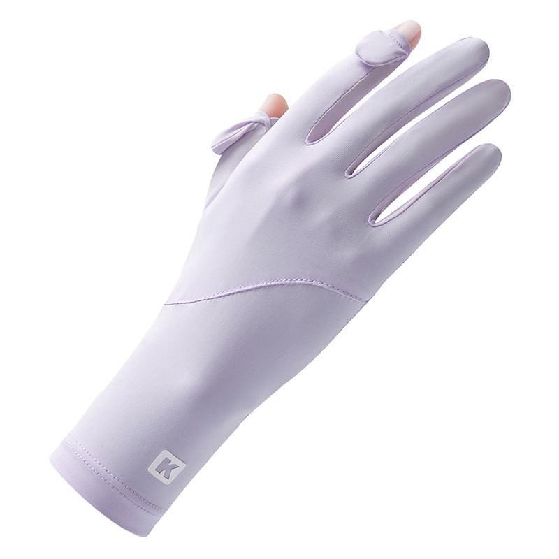 Sunscreen Gloves Summer Women's UV Protection Short Outdoor Windproof Non-slip Breathable Driving Cycling Light Gloves