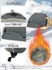 Clape Flight Cap with Ear Windproof Pilot Perfect for Winter and Warm and Cold Weather Flaps, Cap, Skiing, Cycling, Hiking, Travel, Fishing, More.