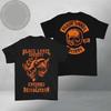 Black Label Society 2026 Dvi pusės Demolition varikliai Skully Marškinėliai