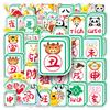 51 Pictures of Mahjong Personalized Cartoon Hand-painted Creative Chinese Style Decorative Mobile Phone Case Water Cup Stickers