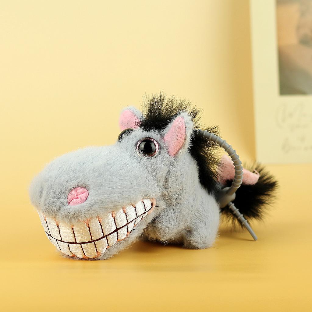 Plush Donkey Keychain Cute Plush Keychain Animal Bag Pendant Novelty Funny Keychain For Teens Birthdays Holidays