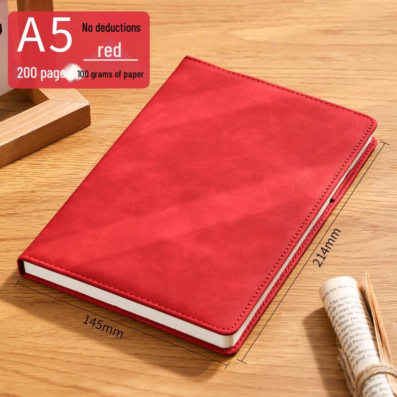 Custom A5 Office Notebook - Thick, Simple Notepad for Business Meetings, Logo Printable