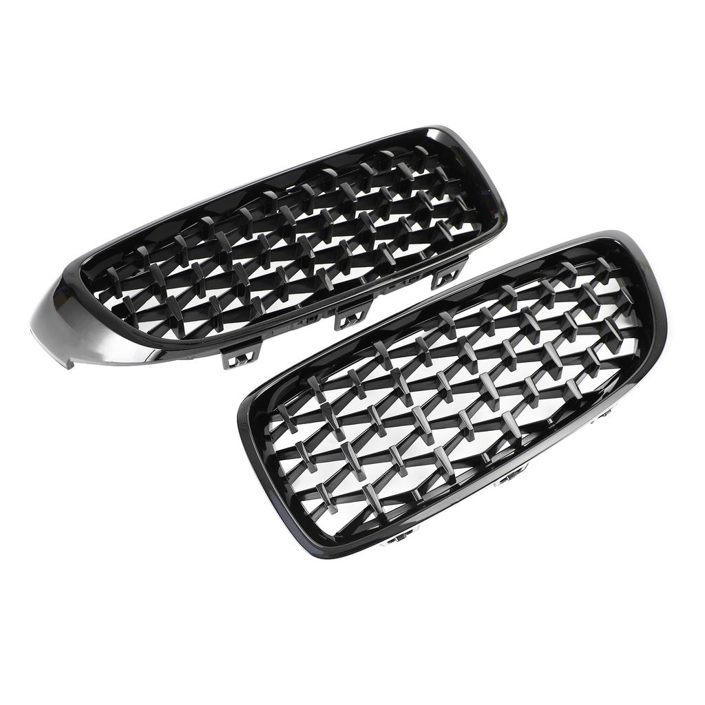 Gloss Black Diamond Front Upper Grille For BMW 4 Series F32 F33 F36 F82 14-2018
