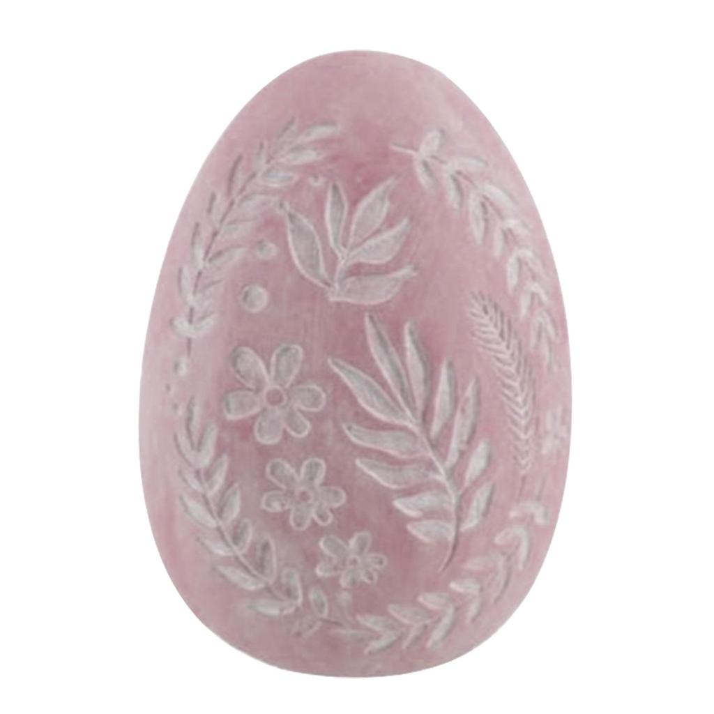 Resin Figurine Artwork Collectible Decoration Easter Egg Statue Easter Sculpture for Indoor Housewarming Desk Bookshelf Cabinet