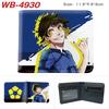 Blue Lock Anime Card Holder Colorful Print Short Wallet Folded Leather Purse 1pcs