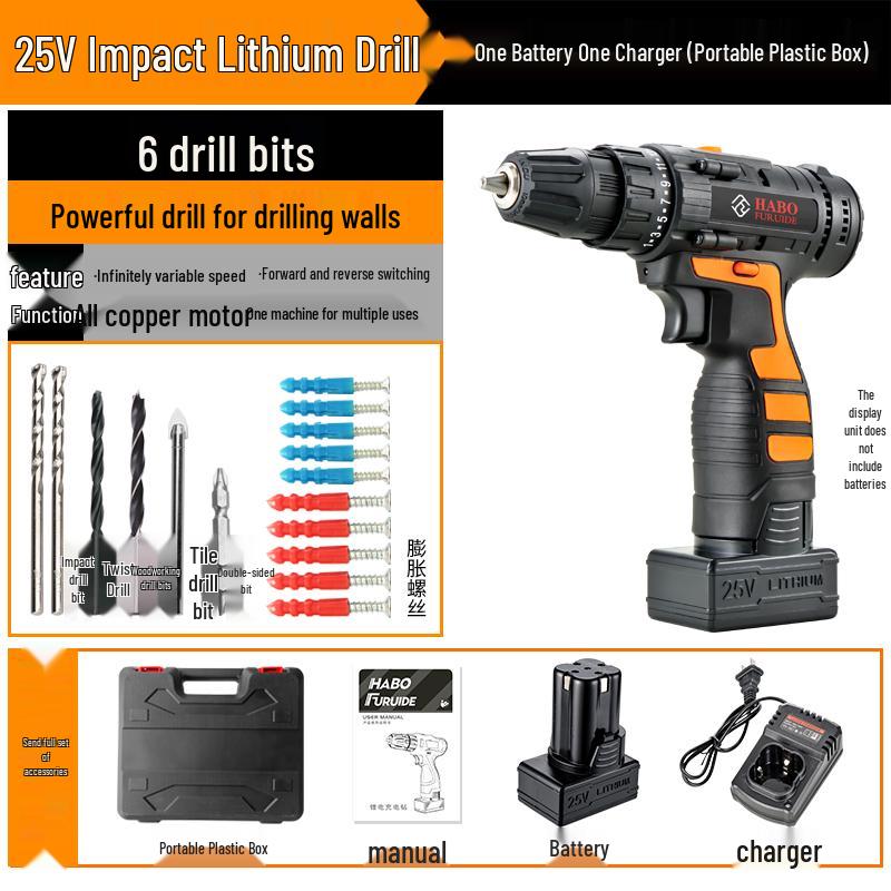 12V Rechargeable Lithium Impact Drill and Electric Screwdriver/Wrench Combo