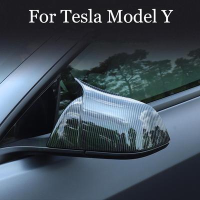 Car Rearview Mirror Cover Side for Tesla Model Y - Car Rearview Mirror Cover ABS 2pcs/set Model