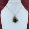 Ammonite Fossil Pendant Copper Wire Wrapped Pendant Handmade Elegant Pendant Copper Wire Wrap Pendant Gifts For Mom Natural Gemstone Jewelry