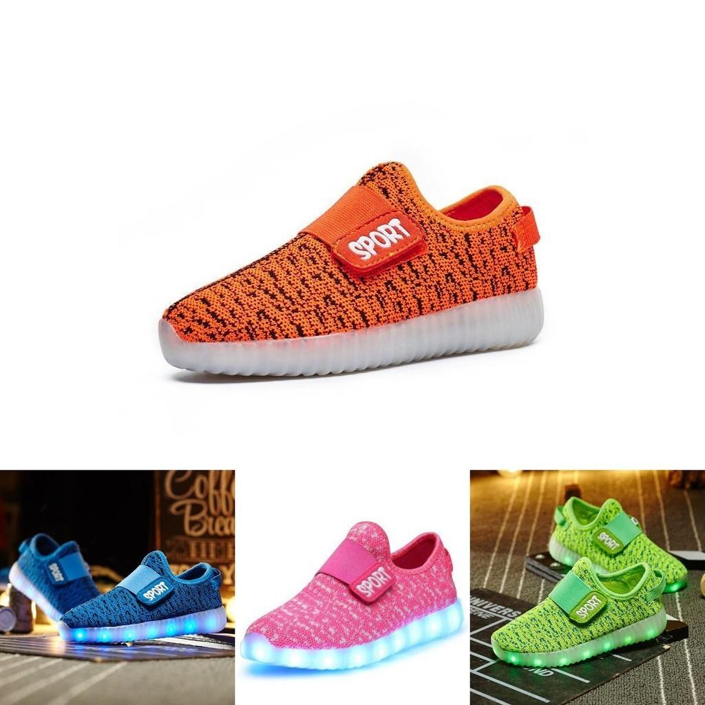Calzature Sportive Comode Unisex Luminose con 7 Luci LED Ricaricabili USB