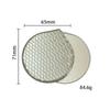 Foldable Metal Pocket Mirror Portable Compact Smooth Edge Makeup Touch Up Tool for Students Daily Commute Use