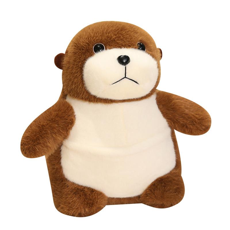 Cute Simulated Sea Otter Doll Plush Toy Cute Beaver Doll Children's Sleeping Pillow Gift Rag Doll