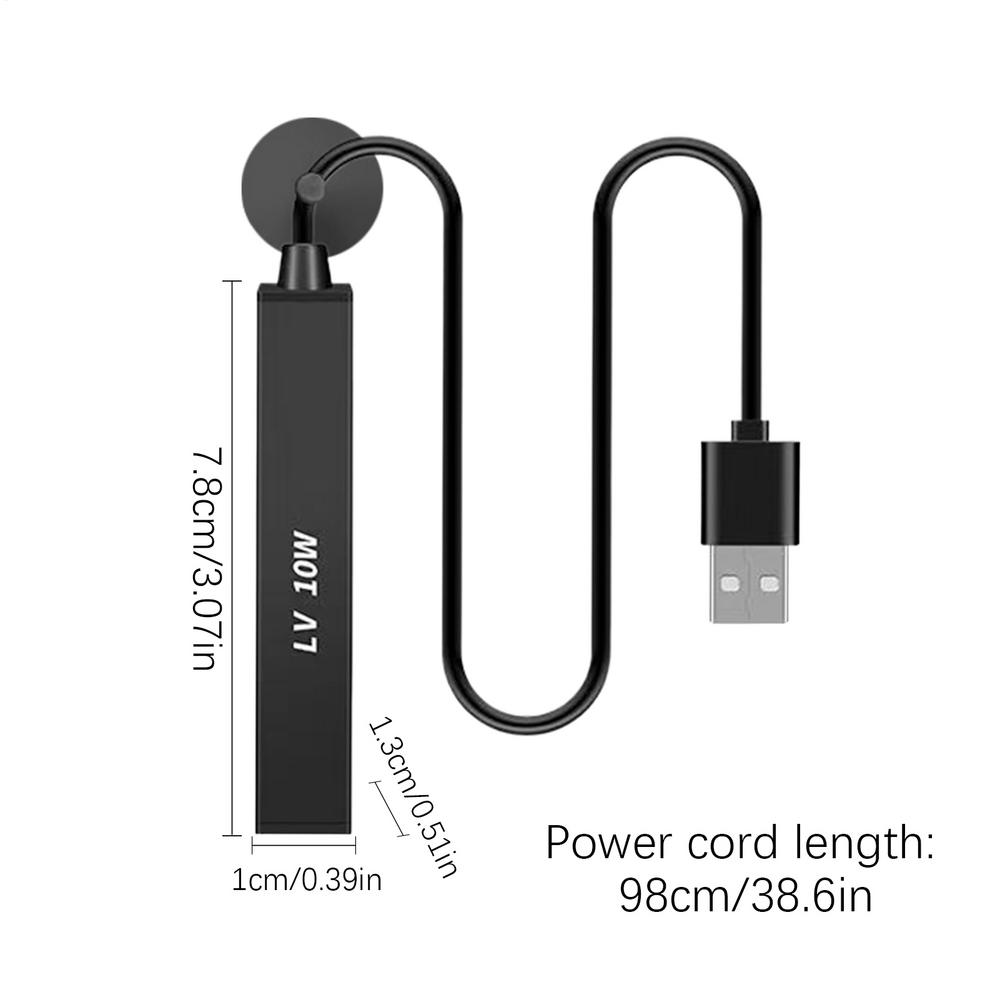 Водонепроницаемый нагреватель для аквариума 10 Вт, термостат-контроллер, регулируемый нагреватель для аквариума с соленой водой и черепахами