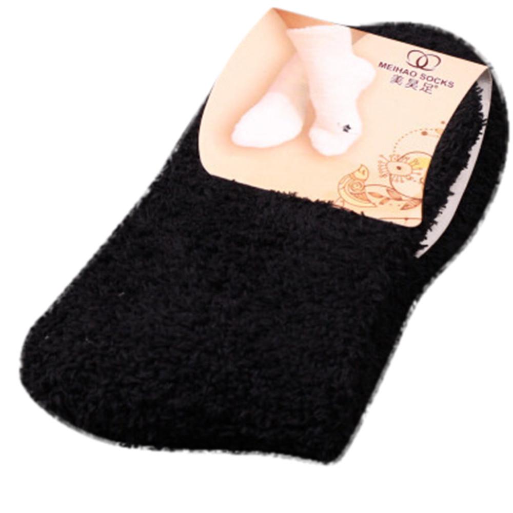 Home Women Girls Soft Bed Floor Socks Warm Winter  Color