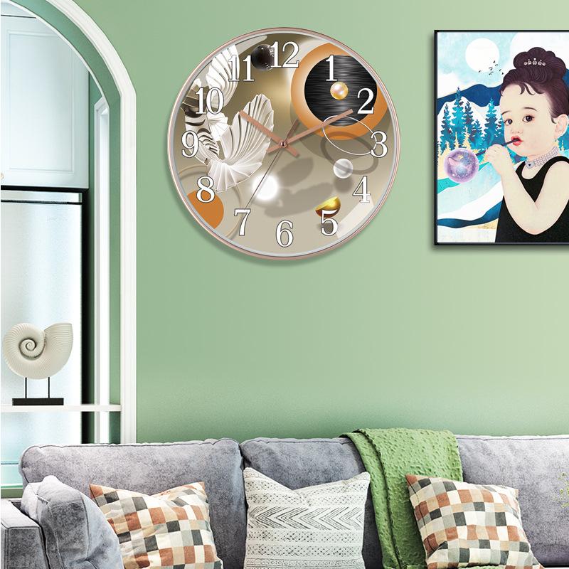 12 Zoll (30 cm) Wohnzimmer-Wanduhr im modernen minimalistischen Stil, kreative Quarzuhr