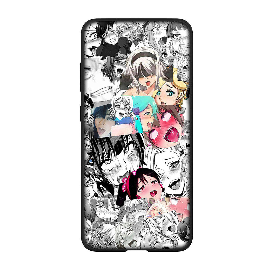 

для Motorola Moto Edge 70 60 50 G54 G86 Samsung Galaxy S25 iPhone 17 16 15 Xiaomi Redmi Note 14 13 Pro Чохол для телефону Ahegao Аніме Дівчина Waifu Hentai Манга for Moto G22 аеро