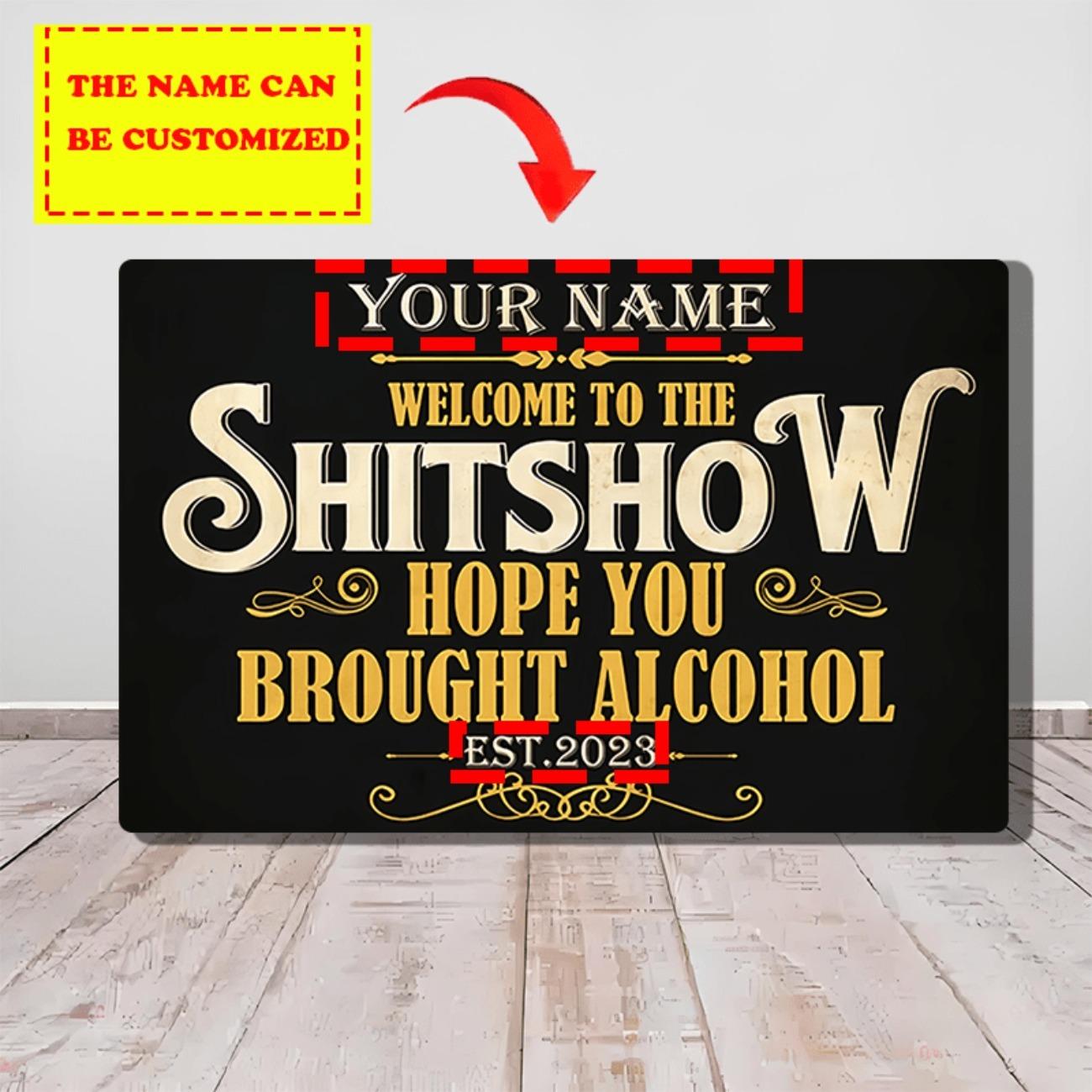 1pc Custom Retro Metal Sign for Kitchen Wall Decor Personalized Text Name белый