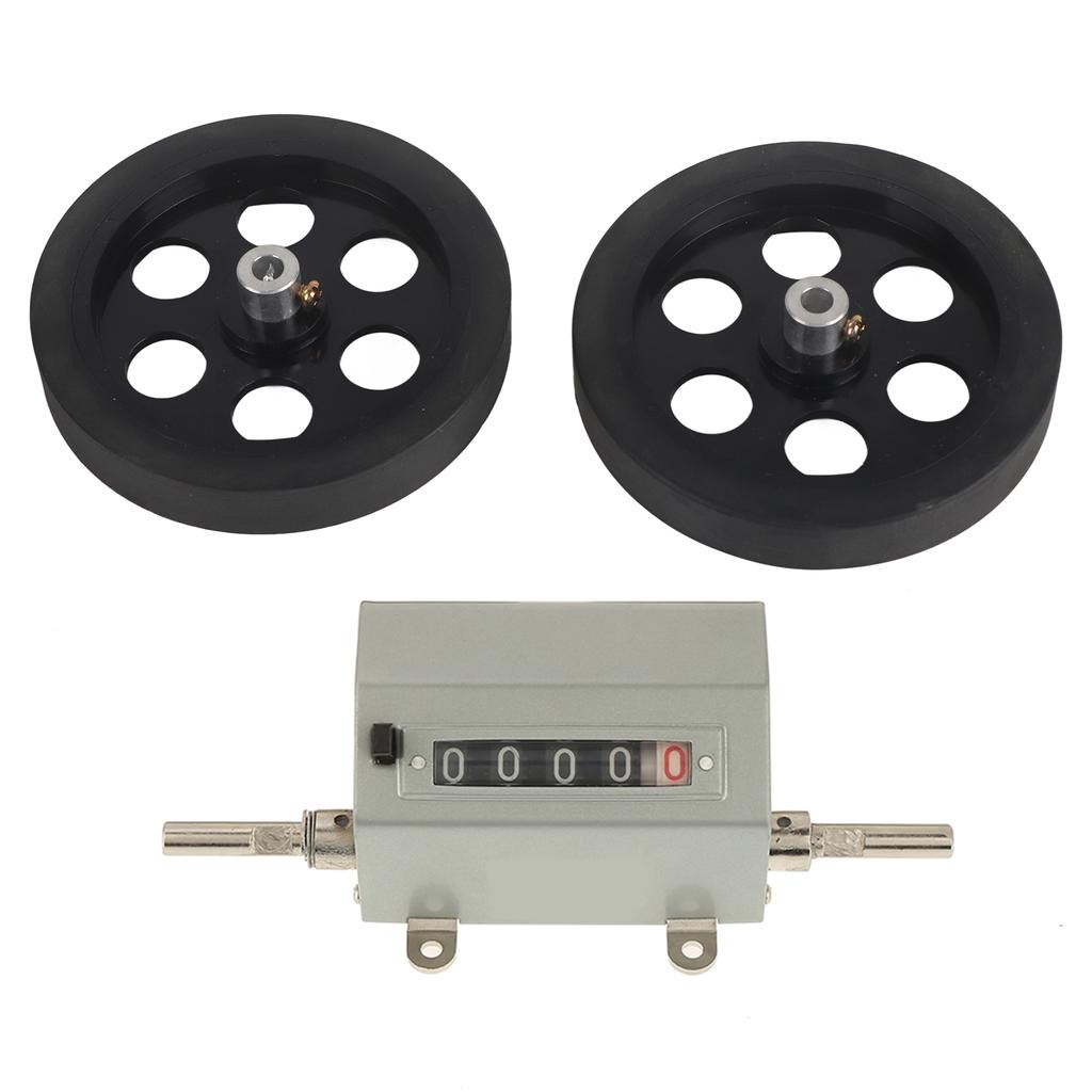 Digital 5-digit Rolling Wheel Counter 0- 9.9 Counting Range Roll Type Length Counter . Speed 350 Rpm Rolling Wheel Measuring Counter with Reset f