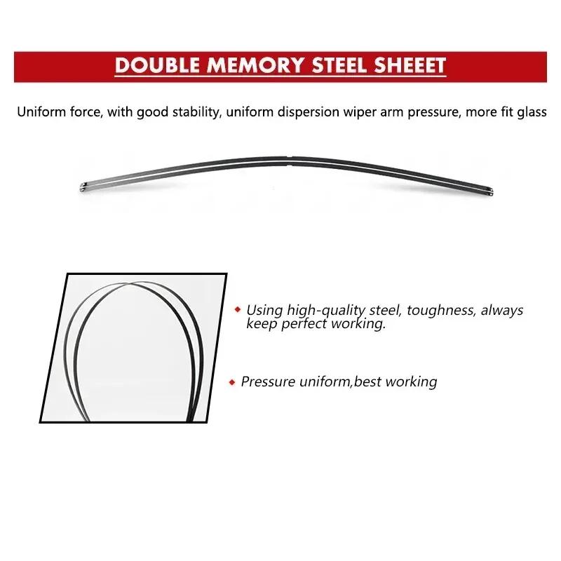 Auto Scheibenwischer RHD & LHD Frontscheibenwischer 32"+28R" Für Peugeot 5008 2009-2016 Passend Druckknopf Scheibenwischer Autozubehör