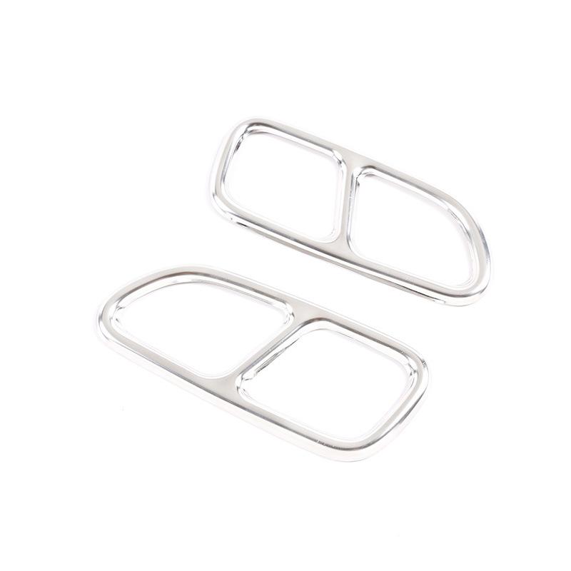 Car Styling Car Tail Throat Decor Frame For Mercedes Benz CLA C117 SLK Exhaust Pipe Trim Covers Stickers Auto