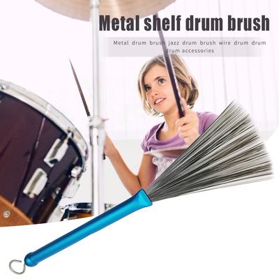 Einstellbare Jazz Drum Brushes Metallgriff Drumsticks Werkzeug Musikinstrumente