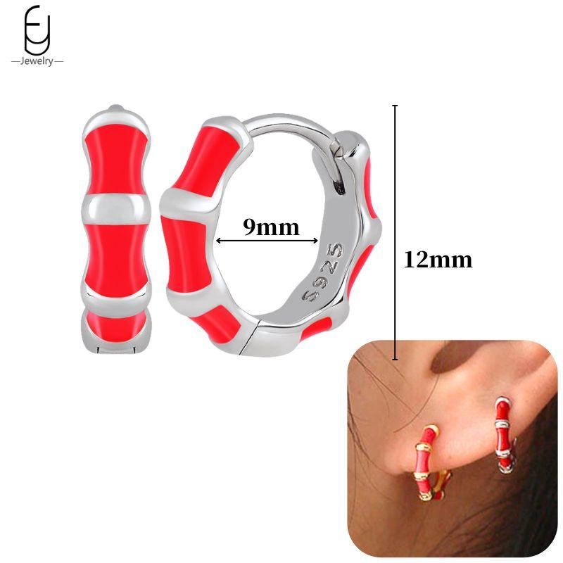 925 Silver Needle Cute Starfish/Shrimp Pendant Earrings Red Chili/ Star Enamel Gold Earrings For Women Fashion Jewelry