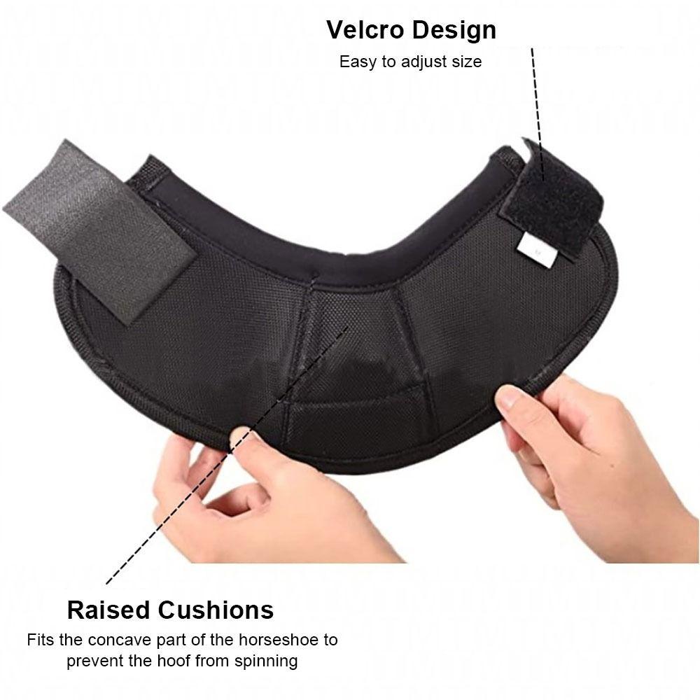 1Pair Quick Drying Horse Bell Boot Comfort Oxford Cloth Equine Hoof Boot Heavy Duty Protection Feet Guards