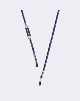 Seupeulingseuteulingseu Clip Antique Metal Chain Eyeglass Strap [Navy]
